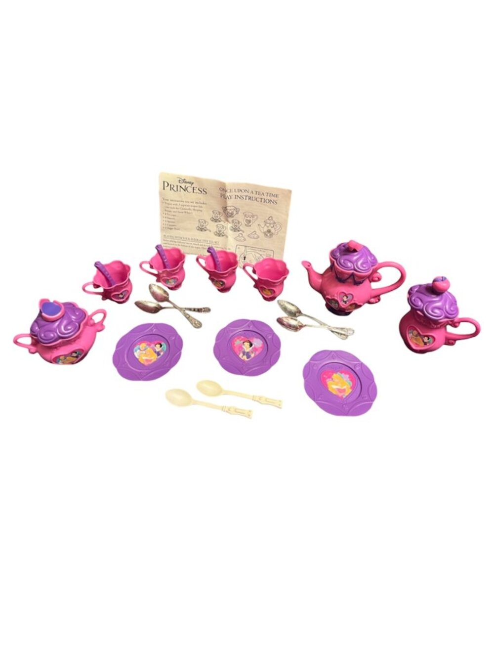 Vintage Y2K Disney Princess Once Upon a Tea Time Play Set